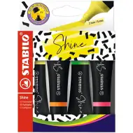 Stabilo: Shine textliner set 4 bucăți