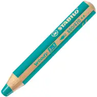 Stabilo Woody 3in1 creion colorat culoare turquoise