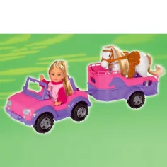 Steffi Love: Évi Love cu transportor de cai - Simba Toys