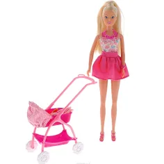 Steffi Love: Păpușă cu cărucior în 2 variante - Simba Toys imaginea 3