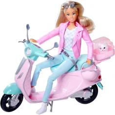 Steffi Love: Set de joacă cu păpușa Steffi și scuter - Simba Toys imaginea 2