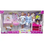 Steffi Love – Set de joacă Familie Petrecere în pijamale - Simba Toys