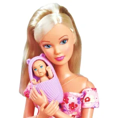 Steffi Love: Steffi gravidă cu pătuț și accesorii - Simba Toys imaginea 3