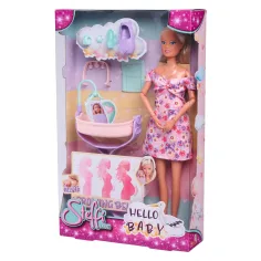 Steffi Love: Steffi gravidă cu pătuț și accesorii - Simba Toys