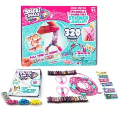 Sticki Rolls: Set mare de 320 de bucăți pentru confecționarea bijuteriilor cu autocolante
