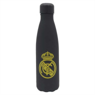 Sticlă termoizolantă din oțel inoxidabil negru-auriu Real Madrid, cu pereți dubli, 500 ml
