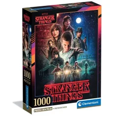 Stranger Things Sezonul 1 Puzzle de 1000 de piese cu poster - Clementoni