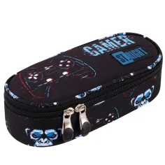 St.Right: Penar oval de culoare neagră-albastră pentru gamer 23cm