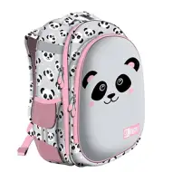 St.Right Grey Panda două compartimente rucsac, ghiozdan 39x29x17cm