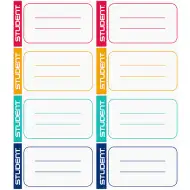 Student etichete caiet 8 bucăţi
