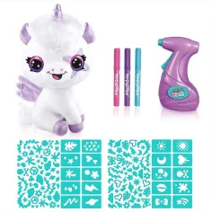 Style4Ever Set de pluș colorabil unicorn care luminează în întuneric imaginea 4