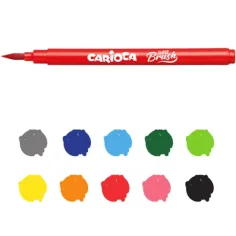 Super Brush set marker 10 bucăţi - Carioca imaginea 2
