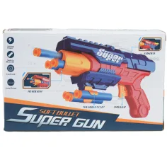 Super Gun: Pistol cu gloanțe de burete cu cartușe cu o distanță de tragere de 12 metri 23x13cm imaginea 3