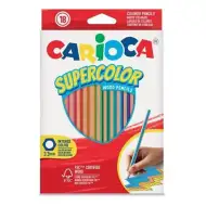 Supercolor creioane colorate 18 bucăți set - Carioca