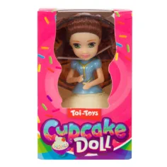 Surpriză cupcake cu păpușă de prăjitură în mai multe variante 1buc imaginea 2