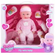 Sweet Baby păpușă cu 8 bucăți de accesorii 25cm