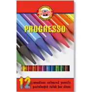 ICO: Progresso creioane pastel 12 bucăţi Koh-I-Noor
