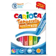 Carioca: Tempera colorată stick 12 bucăţi care se poate spăla