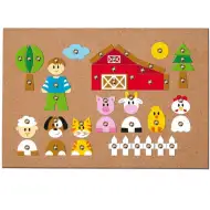 Tabel cu figurine animale set de joacă - Woodyland