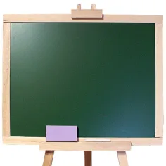 Tablă desen magnetic din lemn natur imaginea 2