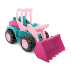 Tech Truck excavator roz roz 27cm - Wader imaginea 1