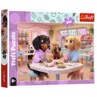 Teckele într-o cafenea puzzle de 300 de piese - Trefl