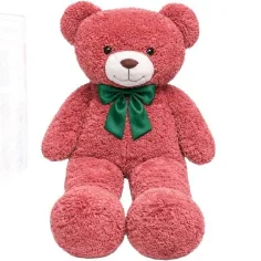 Teddy Greetings: Berry Hugs ursuleț de pluș roșu în cutie cadou 120cm