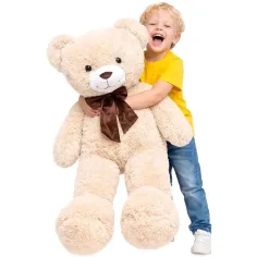 Teddy Greetings: Snow Wishes urs de pluș roșu în cutie de cadou 120 cm imaginea 2