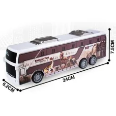 Telecomandă RC Jurassic City Autobuz cu lumină 27MHz 1/32 scară 25cm imaginea 2