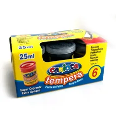 Tempera culoarea neagră în tub 6x35g - Carioca imaginea 2