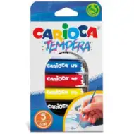Tempera de tub set 5x12ml - Carioca