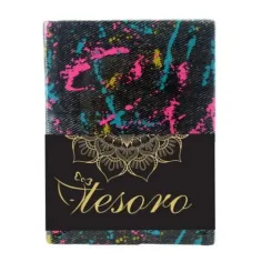 Tesoro Fabric jurnal mai multe variante 20x14cm imaginea 3