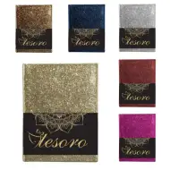 Tesoro jurnal cu sclipici mai multe culori 20x14cm