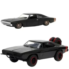 Fast & Furious: Dom Toretto Dodge Charger R/T 1970 & Dodge Charger Widebody 1968 mașină metalică 2 bucăți pachet 1/32 scală 13cm - Jada Toys imaginea 2