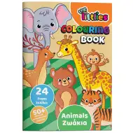 The Littlies: Animale caiet de colorat 24 pagini cu 50 de abțibild A4