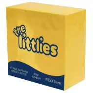 The Littlies: culoare galbenă cu 400 file caiet notițe 75x75mm