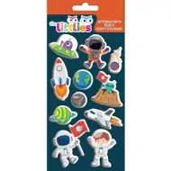 The Littlies: Spațiul cosmic 3D Puffy Stickers set 10x22cm