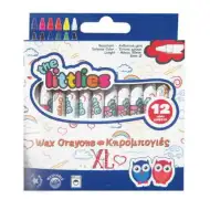 The Littlies: XL 12 bucăți set cretă cerată