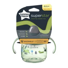 Tommee Tippee: Superstar Pahar de băut verde 190ml (4 luni+)