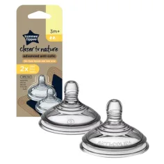 Tommee Tippee: Suport pentru colici cu flux mediu (3 luni+) 2 buc
