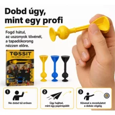 Tossit Starter Pack albastru-galben cu discuri de silicon pentru darts imaginea 4