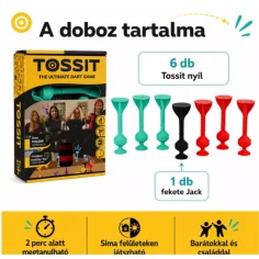 Tossit Starter Pack roșu-turcoaz silicon cu discuri adezive joc de societate imaginea 2