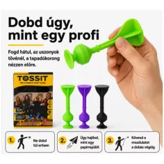Tossit Starter Pack violet-verde joc de societate cu discuri de silicon adezive imaginea 4