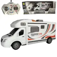 Touring Car autocaravană cu telecomandă RC cu lumină 27MHz scara 1/32 25cm