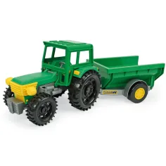 Tractor verde cu remorcă basculantă de 38,5 cm - Wader