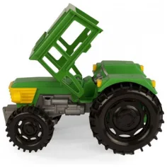 Tractor verde cu remorcă și cal 38cm - Wader imaginea 2