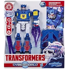 Transformers Cyberworld: figurină robot explorator al adâncurilor marine, Soundwave, cu unde Energon - Hasbro