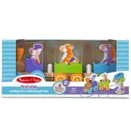 Trenuleț lemn cu animale de fermă - Melissa &amp; Doug