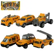 Truck Team: 6 bucăți set mașină industria constructiilor 1/64