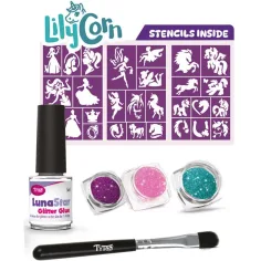 TyToo: Set de tatuaje cu sclipici LilyCorn imaginea 2